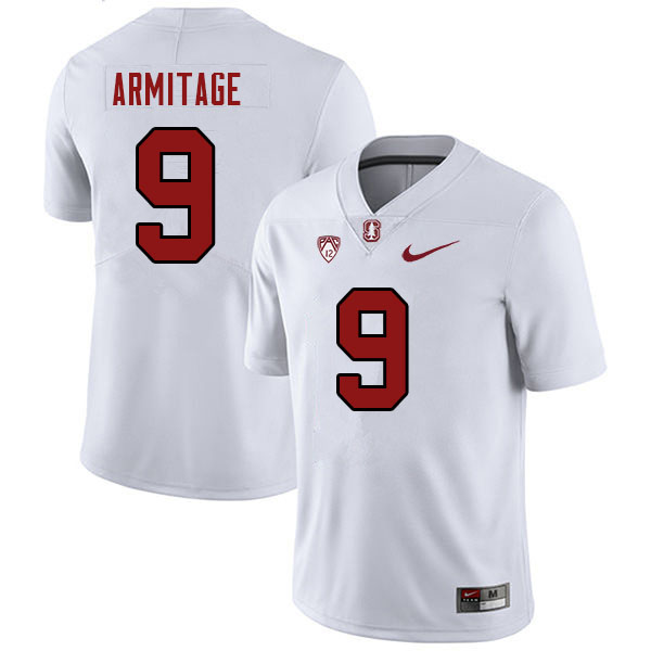 Men-Youth #9 Aaron Armitage Stanford Cardinal College 2023 Football Stitched Jerseys Sale-White